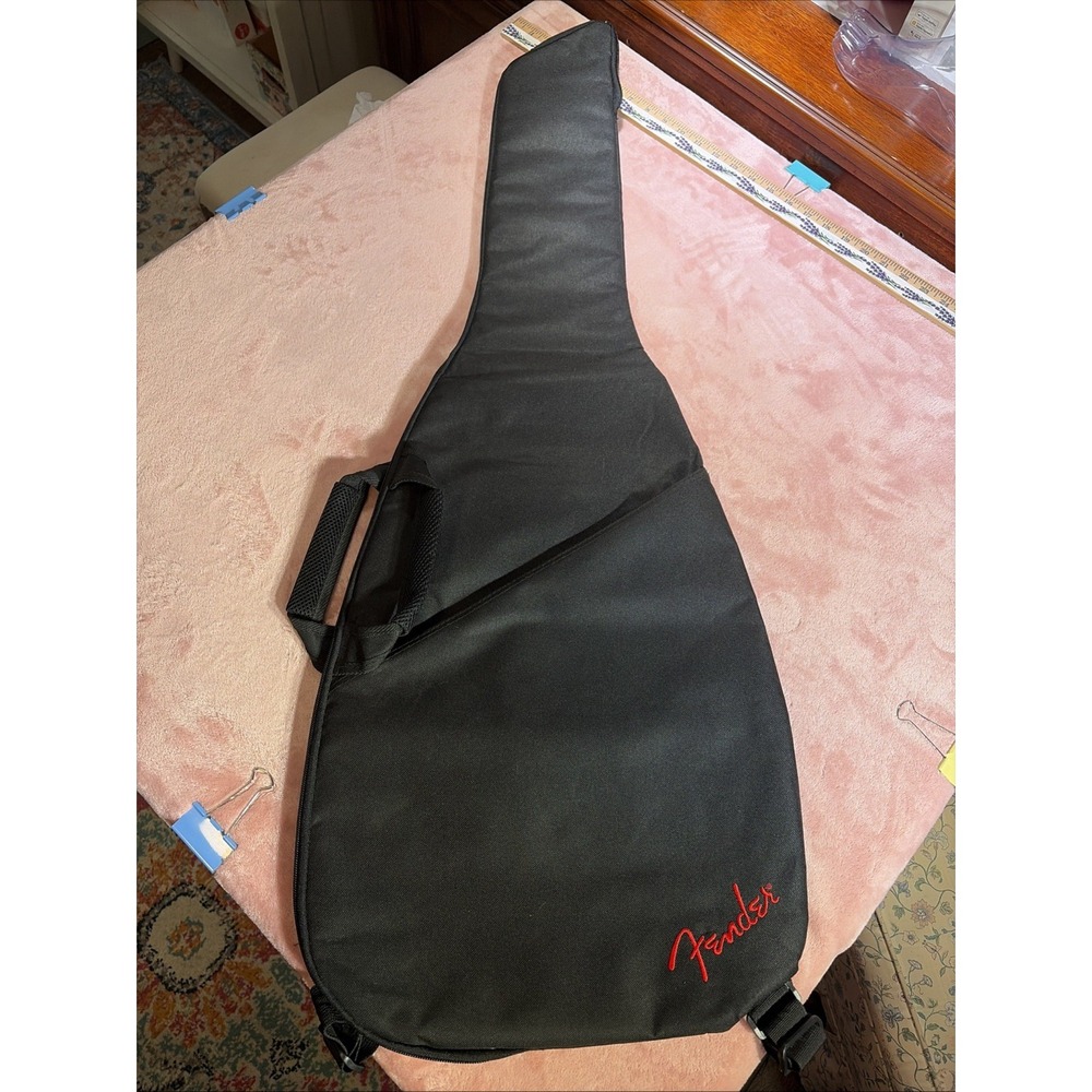 Genuine Fender F405 Electric Guitar Gig Bag. Embroidered Logo. Side Pocket.